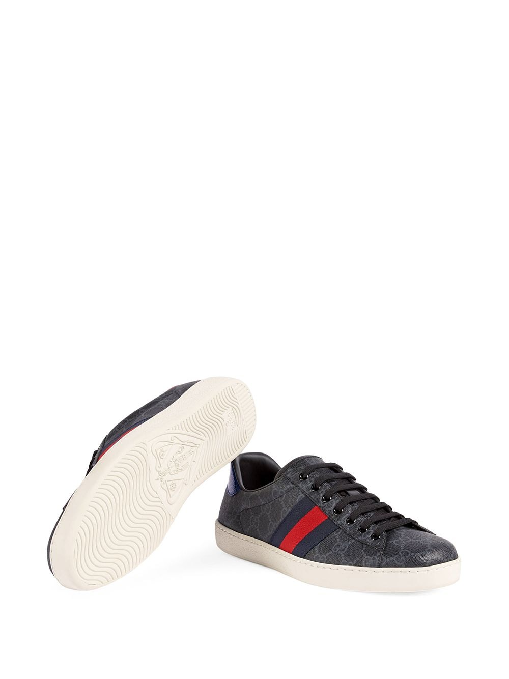 GUCCI Classic Black Canvas Men's Sneakers - Perfect for Any Occasion