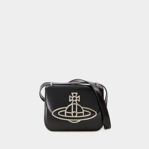 VIVIENNE WESTWOOD Stylish Black Crossbody Bag for Women - SS24 Collection