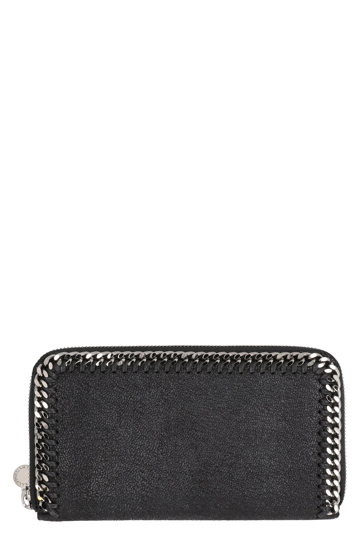 STELLA MCCARTNEY Black Shaggy Deer Chain Wallet for Women