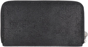 STELLA MCCARTNEY Black Shaggy Deer Chain Wallet for Women