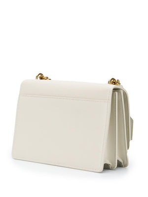 SAINT LAURENT Sunset Medium Beige Calfskin Shoulder Bag for Women SS23