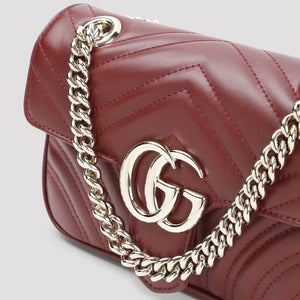 GUCCI Chic Red Quilted Mini Shoulder Bag 22x13x6 cm