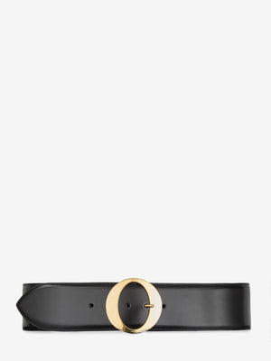 CELINE Stylish Adjustable Belt with Gold-Tone Buckle - 6.5cm Height