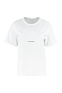 SAINT LAURENT Women's Cotton Crew-Neck T-Shirt