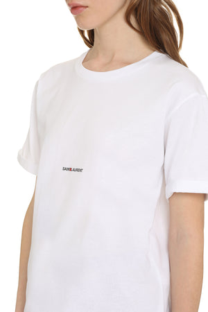 SAINT LAURENT Classic Logo T-Shirt for Women