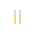 CELINE Elegant Heart-Shaped Gold Finish Earrings