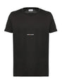 Mens Black Logo Cotton T-Shirt by Saint Laurent