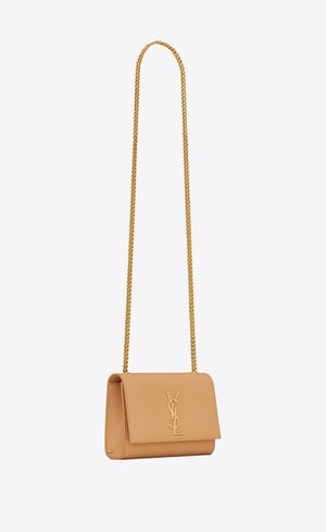 SAINT LAURENT Tan Calf Skin Shoulder and Crossbody Bag for Women - 2024 FW23 Collection