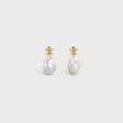 CELINE Baroque Goldtone Triumph Mini Earrings