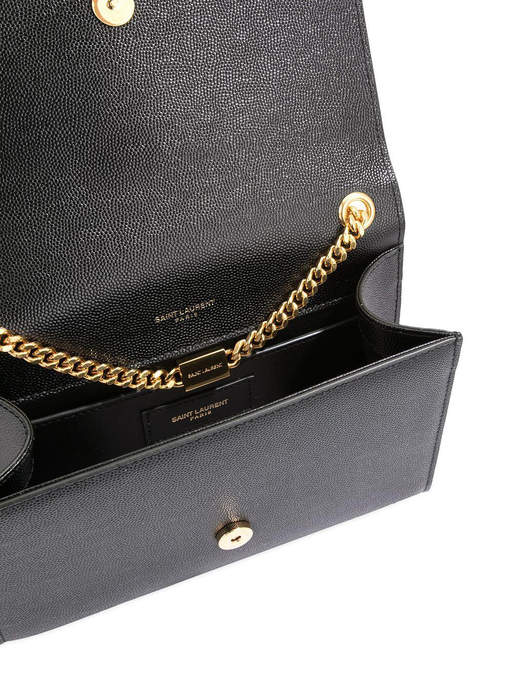 SAINT LAURENT Stylish Kate Leather Shoulder Handbag in Nero for Women