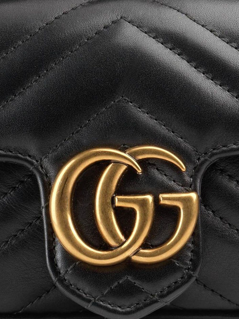 GUCCI Mini Marmont Matelassé Leather Shoulder Bag - 6.5"W x 4"H x 1.8"D