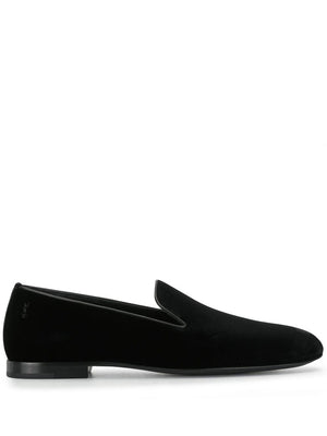 SAINT LAURENT Velvet Smoking Slippers for Men - FW23 Collection