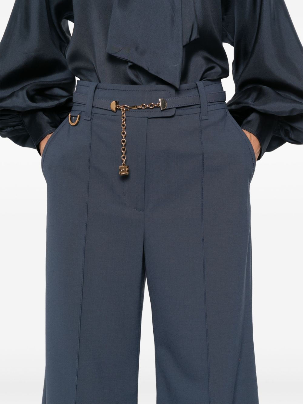 ZIMMERMANN Eden Pants with Golden Chains for Women