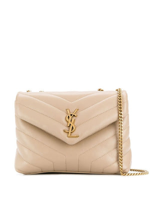 SAINT LAURENT Multicolor Loulou Logo Plaque Shoulder Handbag