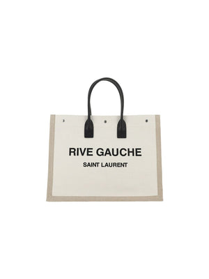 Túi xách đeo cánh thiên thần SAINT LAURENT với chi tiết da và hình in Rive Gauche đẹp đẽ