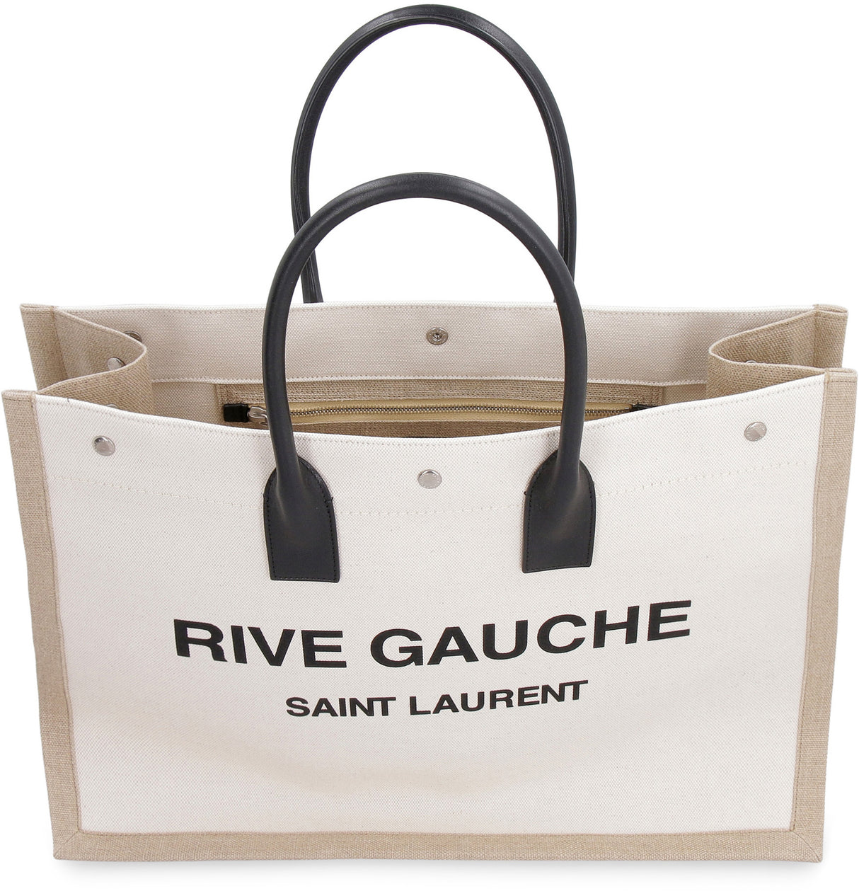 Túi xách đeo cánh thiên thần SAINT LAURENT với chi tiết da và hình in Rive Gauche đẹp đẽ