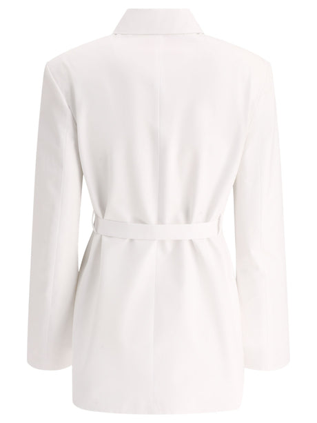 VALENTINO White Cotton Pea Jacket for Women