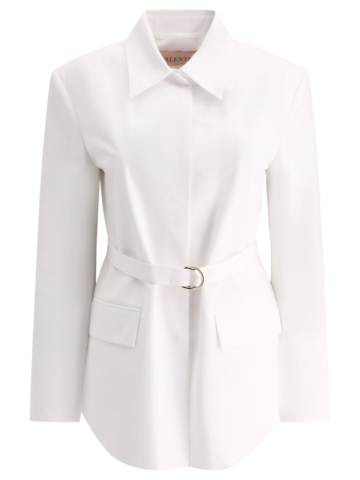 VALENTINO White Cotton Pea Jacket for Women