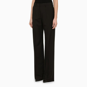 VALENTINO Elegant Black Wool Palazzo Pants