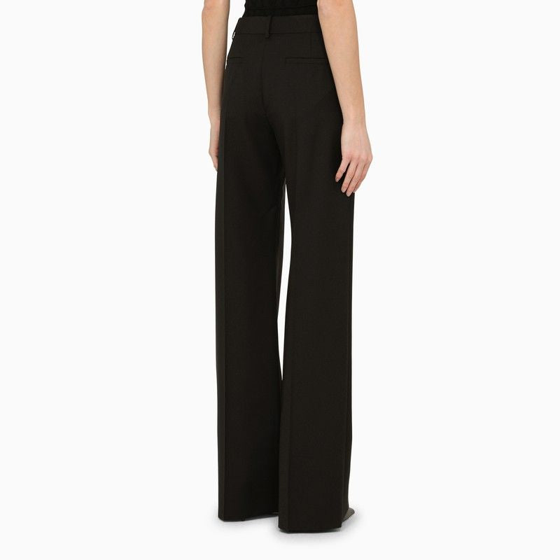 VALENTINO Elegant Black Wool Palazzo Pants