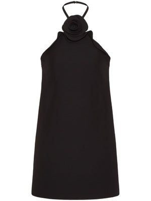 VALENTINO Elegant Black Vest with Floral Neckline for Women - Limited Edition