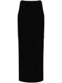 ALEXANDER WANG Black Maxi Skirt with Side Slit for Women in SS24