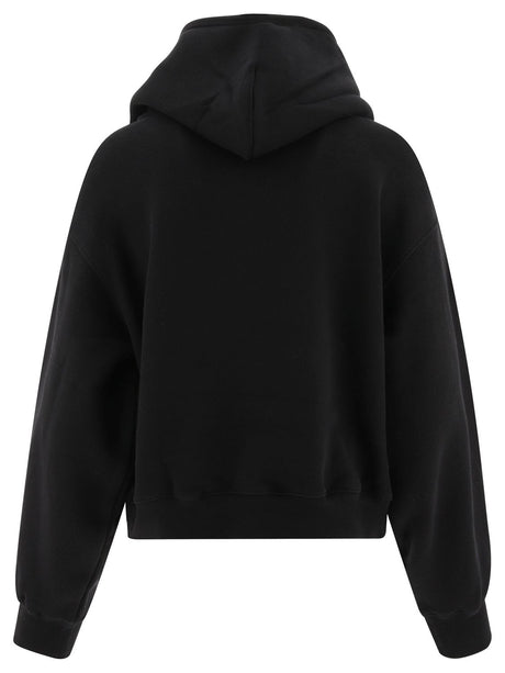 ALEXANDER WANG Puff Logo Structured Terry Hoodie