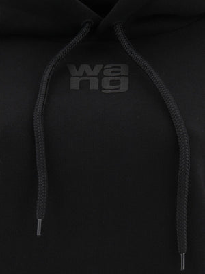 ALEXANDER WANG Puff Logo Structured Terry Hoodie