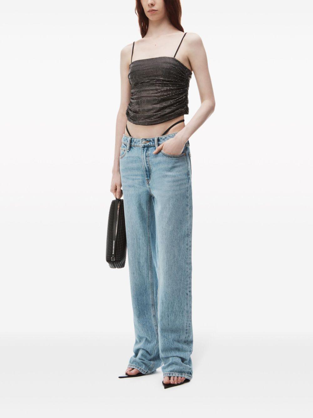 ALEXANDER WANG WIDE LEG Jeans WITH ELASTIC BAND