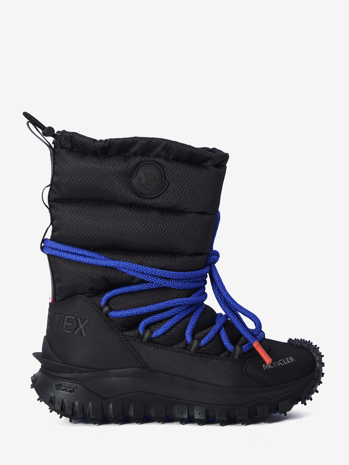 MONCLER High-Performance Leather Waterproof Boots with 4.5cm Sole Height