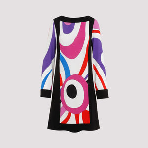 EMILIO PUCCI Chic Pink & Purple Mini Dress