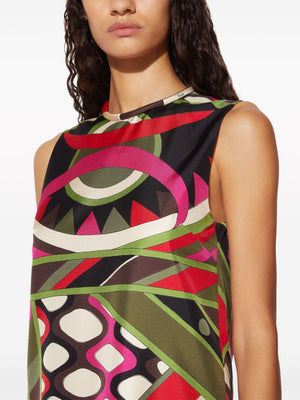 EMILIO PUCCI Fuchsia Silk Dress for Women in SS24