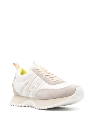 MONCLER Elegant White Panelled Sneaker