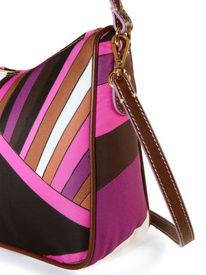 EMILIO PUCCI Nylon Shoulder Handbag with Graphic Print