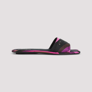 EMILIO PUCCI Elegant Silk Slide Sandals for Women