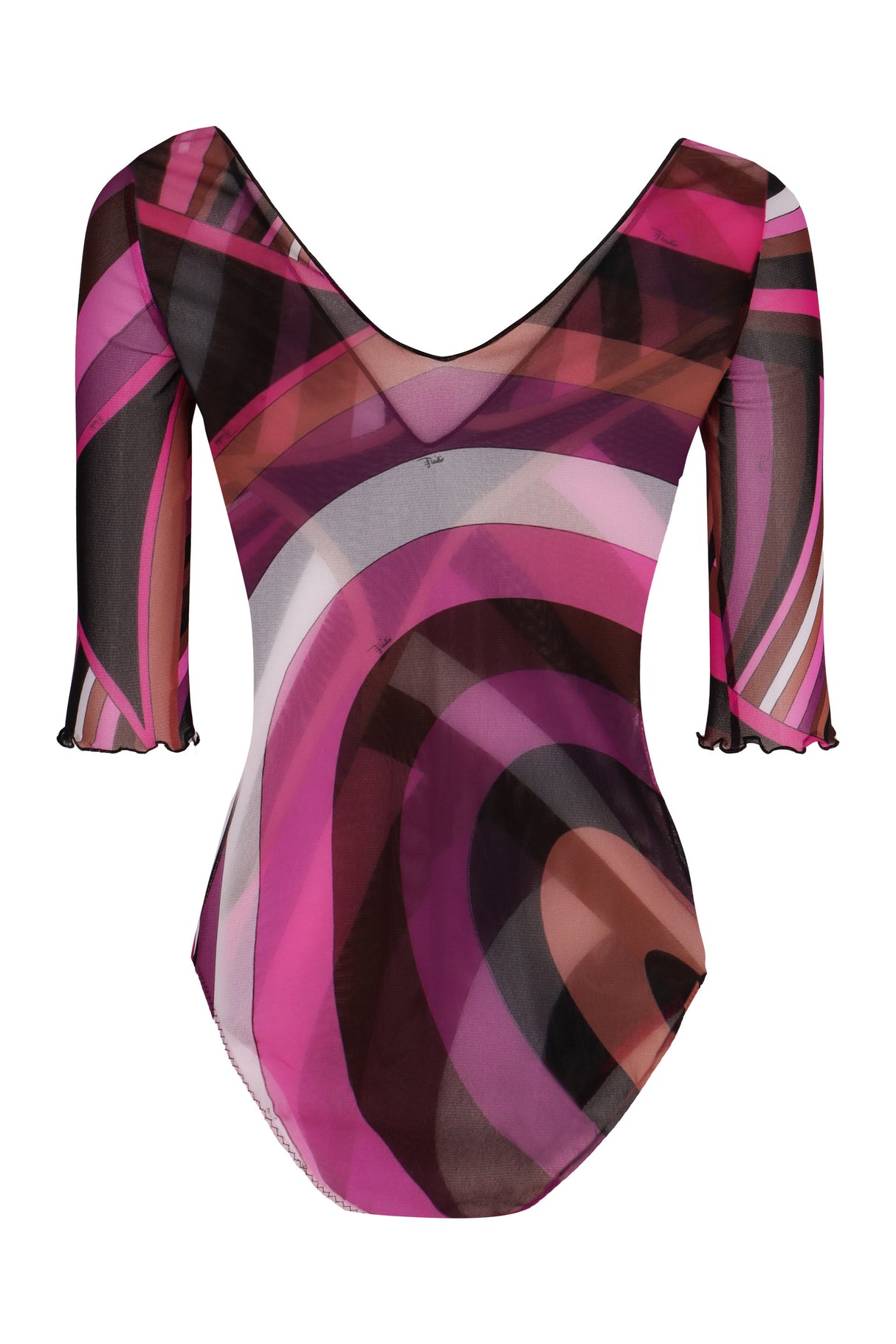 EMILIO PUCCI Fuchsia Printed Bodysuit