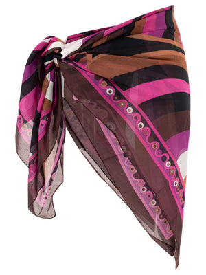 EMILIO PUCCI Mini Iride and Onde-Printed Versatile Sarong