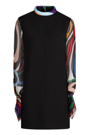 EMILIO PUCCI Elegant Marmo Print Cady Dress