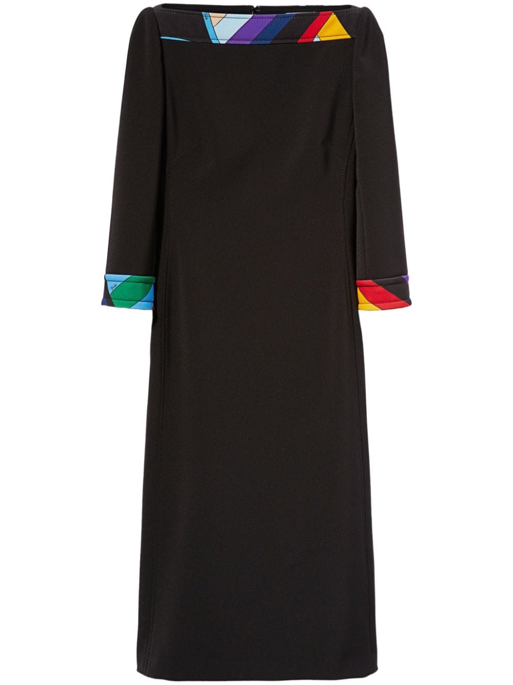 EMILIO PUCCI Chic Abstract Pattern Midi Dress