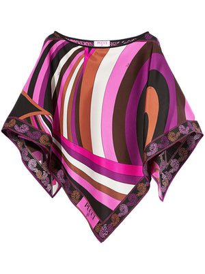 EMILIO PUCCI Women's Printed Blouse with Asymmetric Hem - Fall 2024