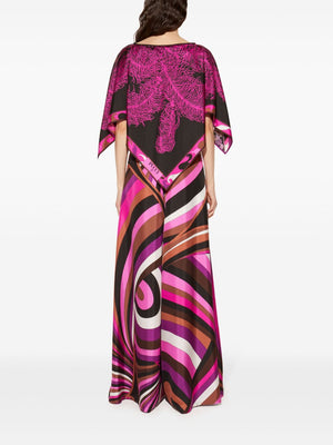 EMILIO PUCCI Women's Printed Blouse with Asymmetric Hem - Fall 2024