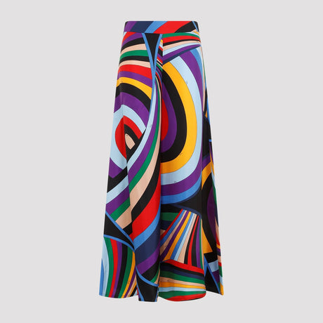 EMILIO PUCCI Luxury Silk Trousers for Women - Autumn/Winter 2024