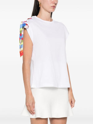 EMILIO PUCCI Tie Detail Cotton T-Shirt for Women - Fall/Winter 2024