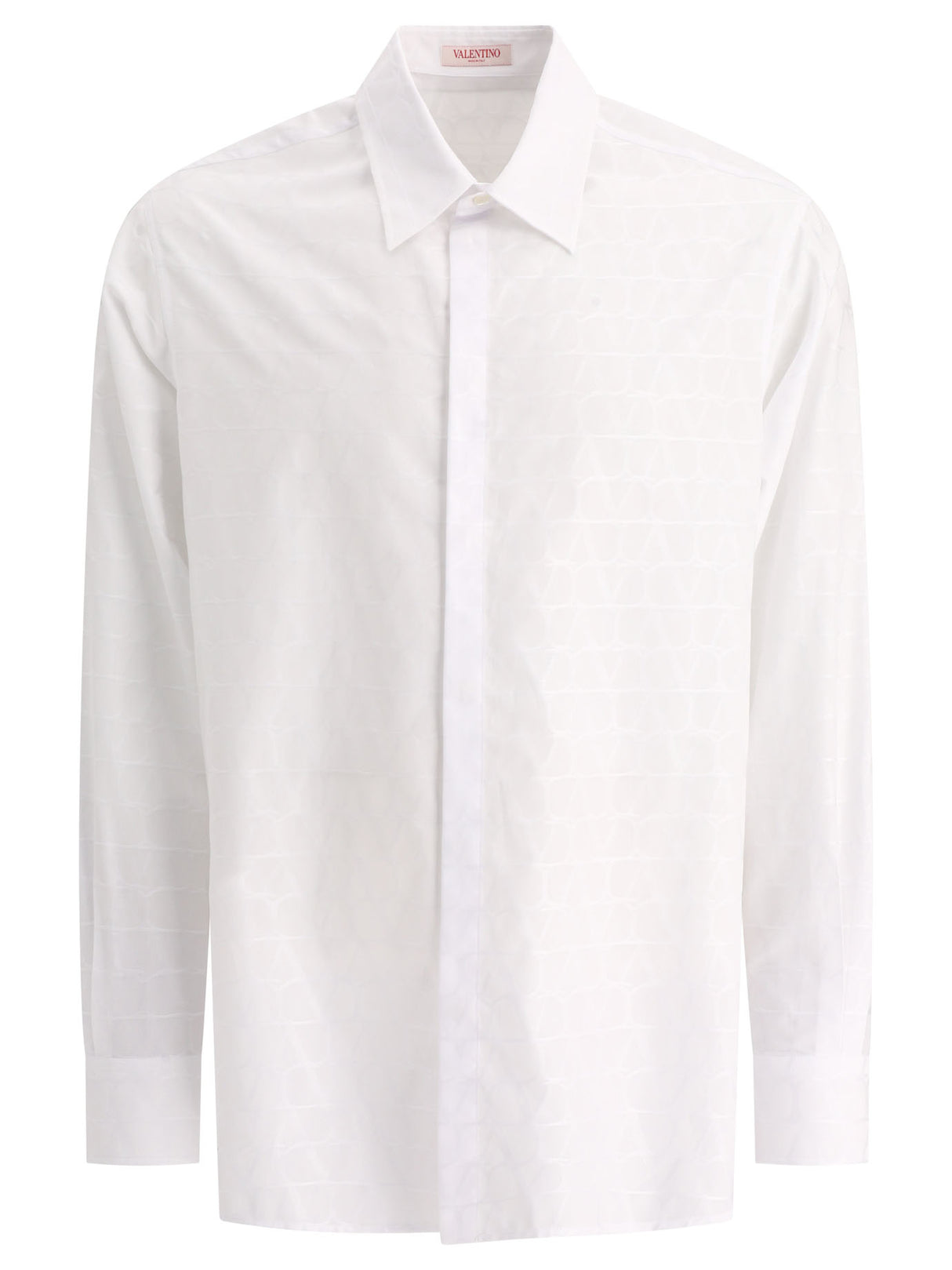 VALENTINO Men's 24SS Long Tops - Iconographic White Shirt