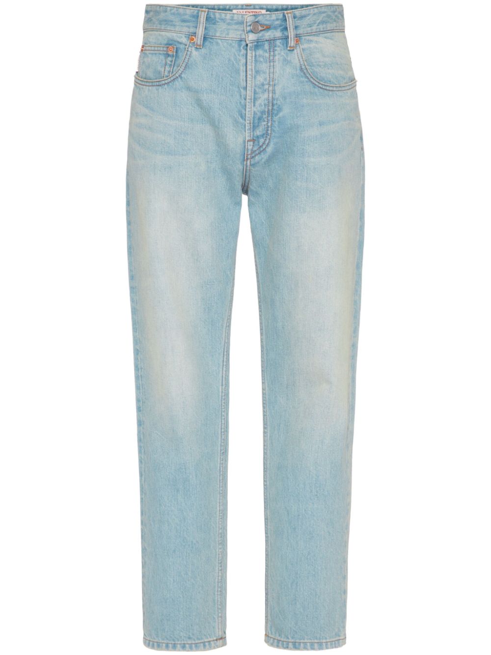 VALENTINO Lightwash Denim Tapered Jeans for Men