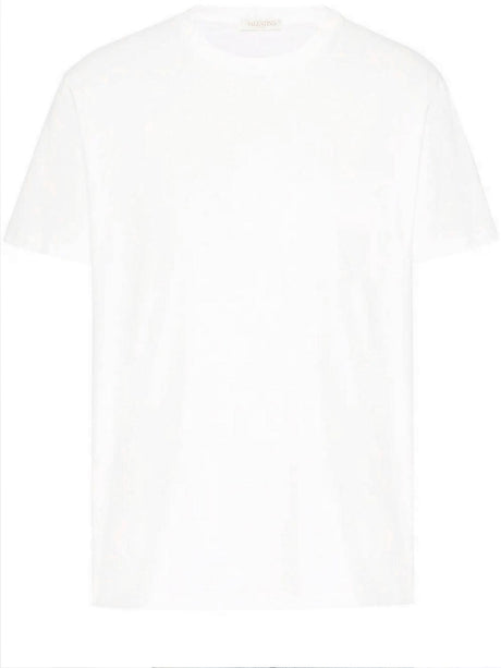 Classic White Cotton T-Shirt for Men - Short-Sleeved Valentino Garavani Tee