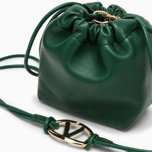 VALENTINO GARAVANI Mini Bucket Handbag in Amazon Green