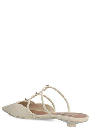 VALENTINO GARAVANI Smooth Leather Rockstud Wispy Mini Flat Sandals