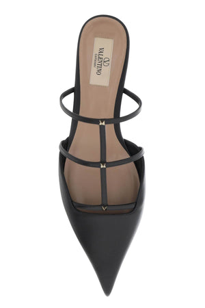 VALENTINO GARAVANI Smooth Leather Rockstud Wispy Mini Flat Sandals