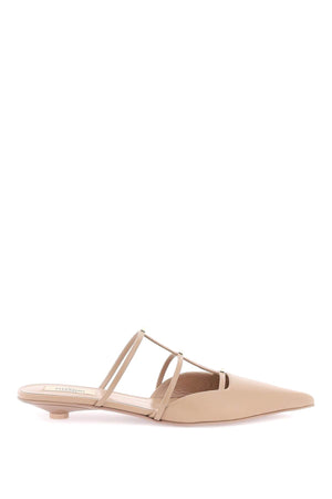 VALENTINO GARAVANI Smooth Leather Rockstud Wispy Mini Flat Sandals